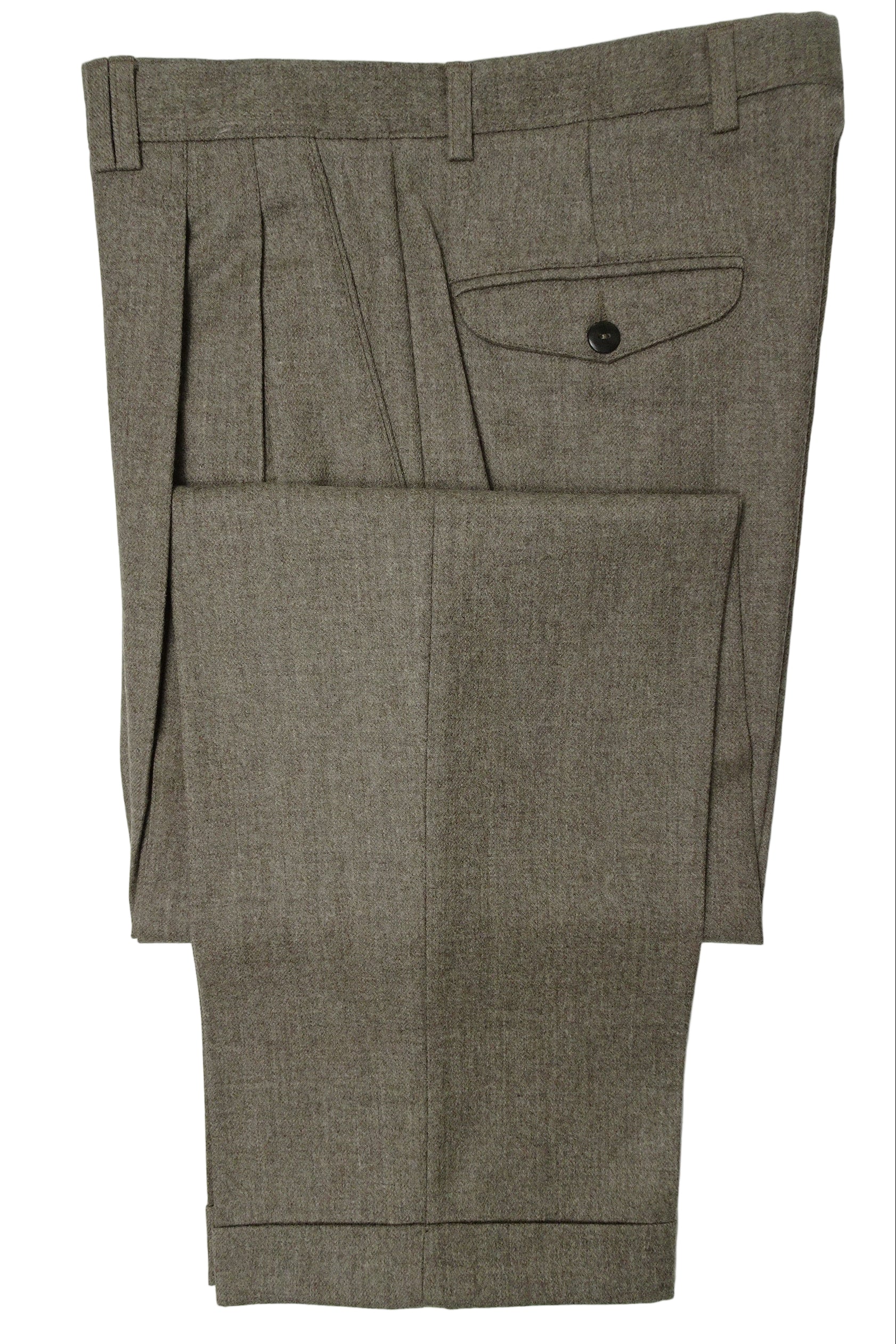 Oatmeal Flannel Trousers EU48/W32