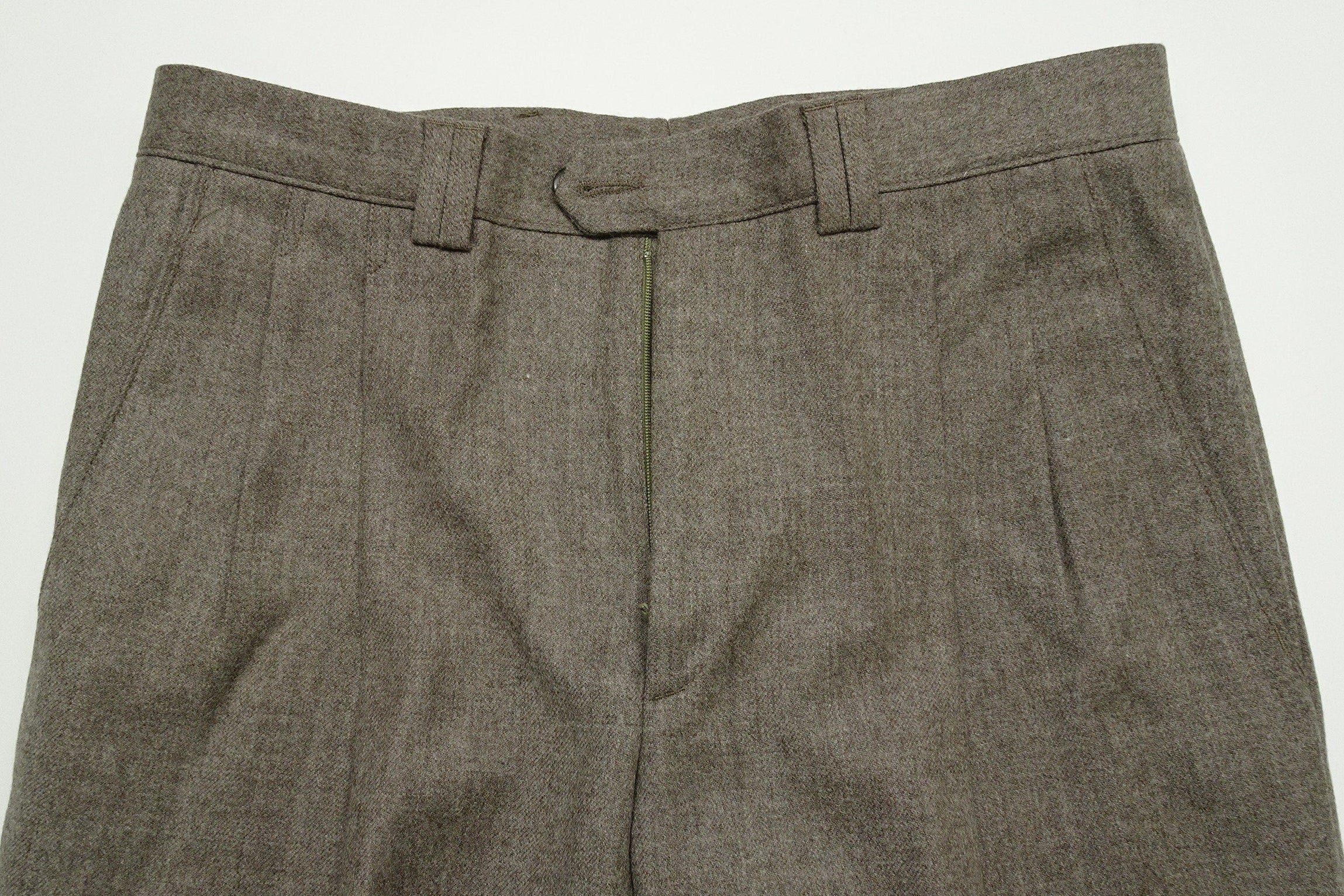 Oatmeal Flannel Trousers EU48/W32