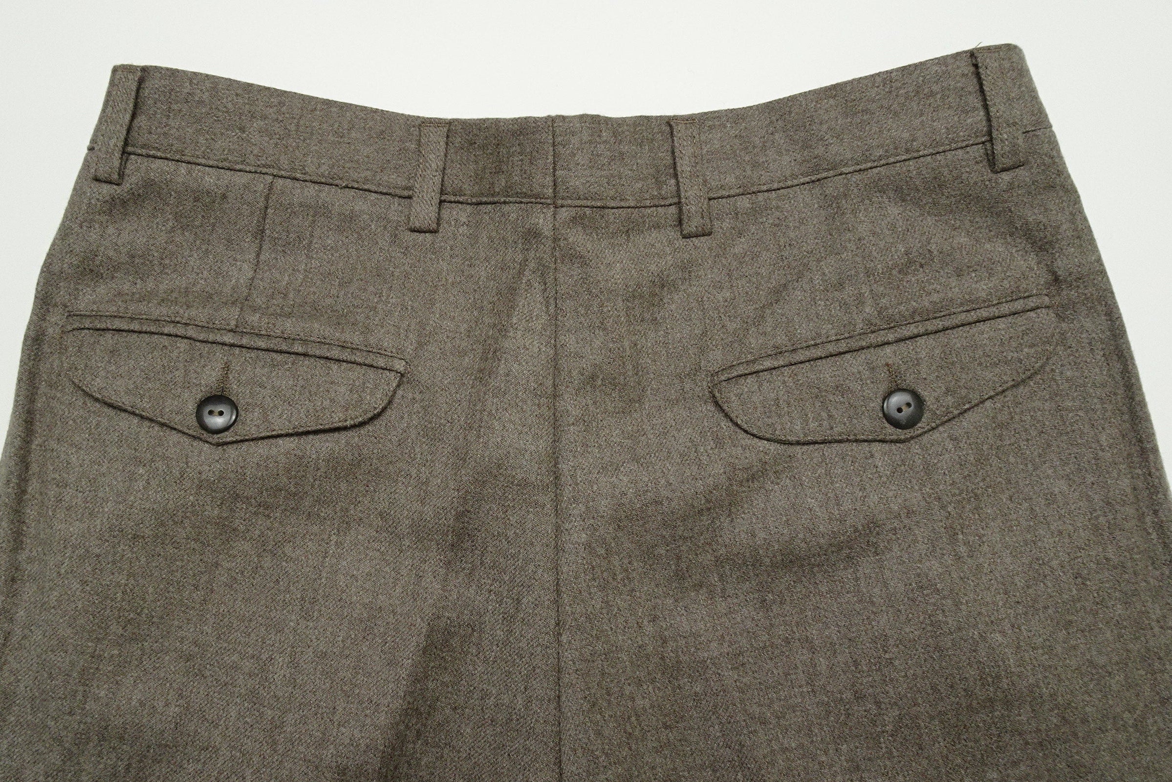 Oatmeal Flannel Trousers EU48/W32