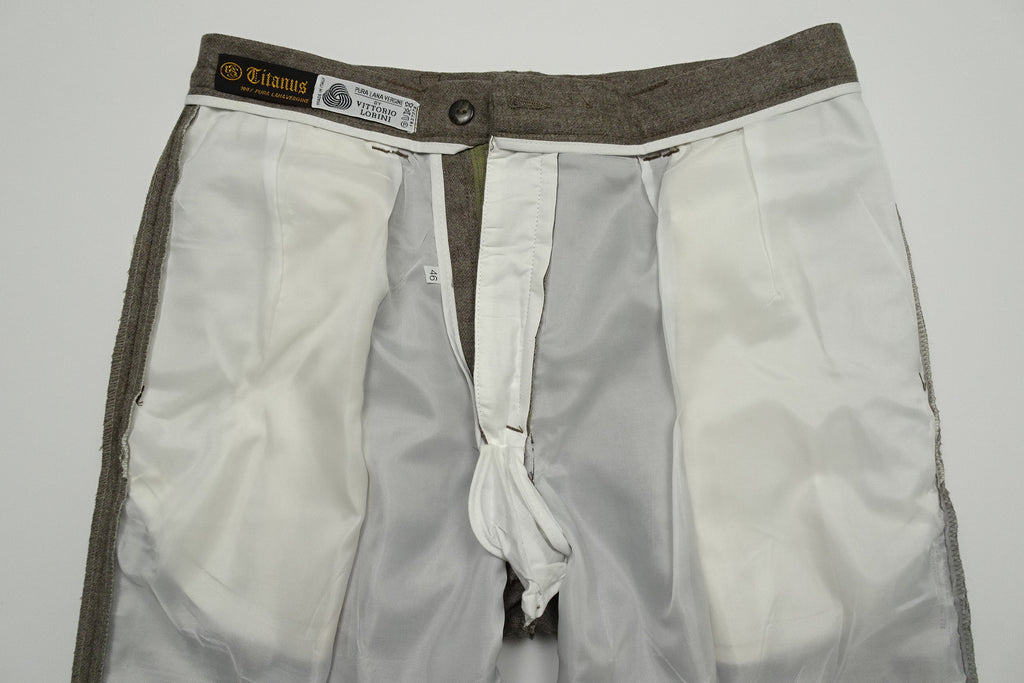 Oatmeal Flannel Trousers EU48/W32