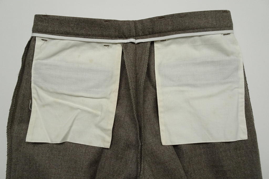 Oatmeal Flannel Trousers EU48/W32
