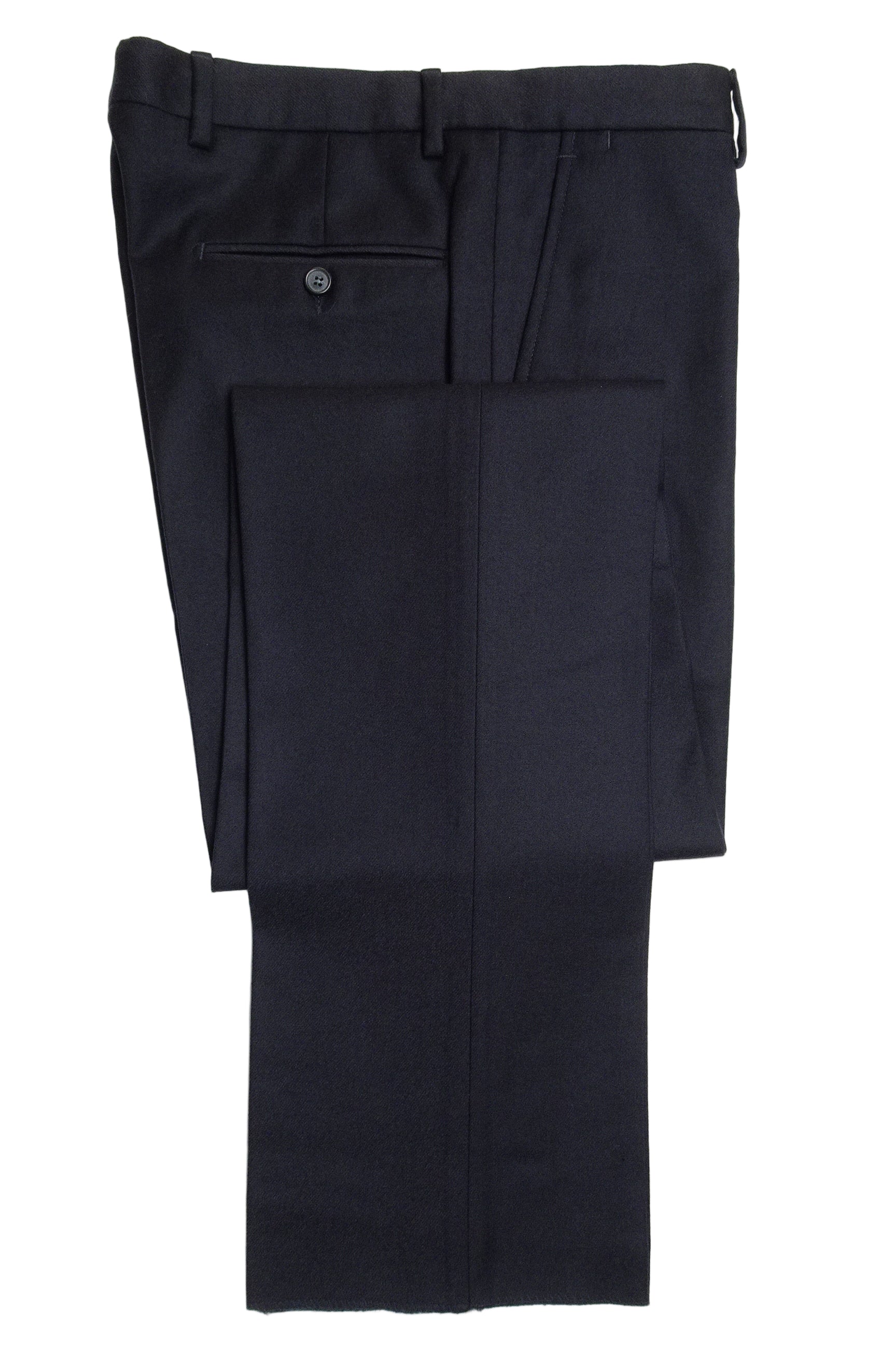 Navy Flannel Flat-Front EU48/W32