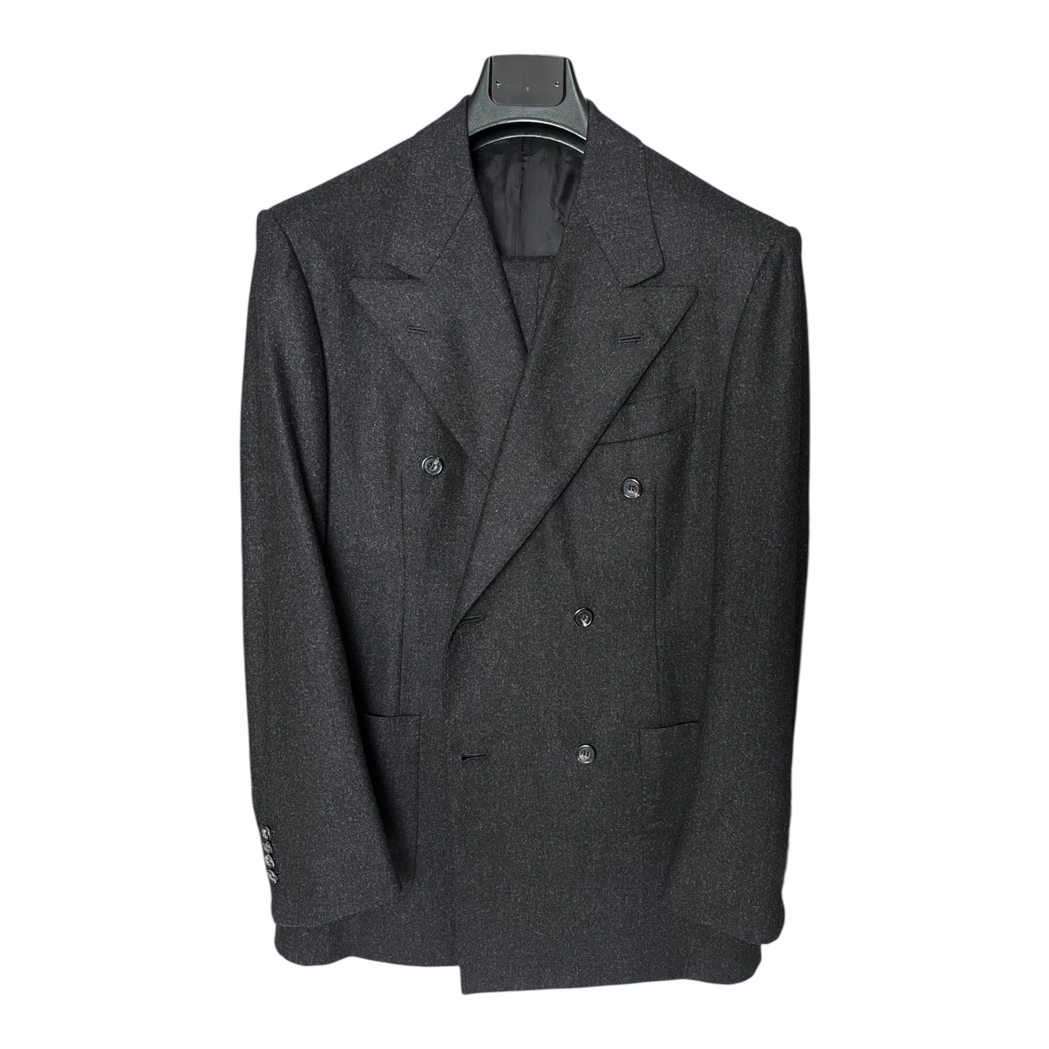 Kiton - Anthracite Grey Flannel Suit EU48